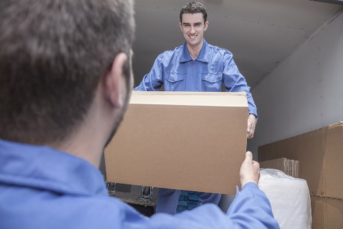 Local house removalists preparing for a move in Tottenham residential street