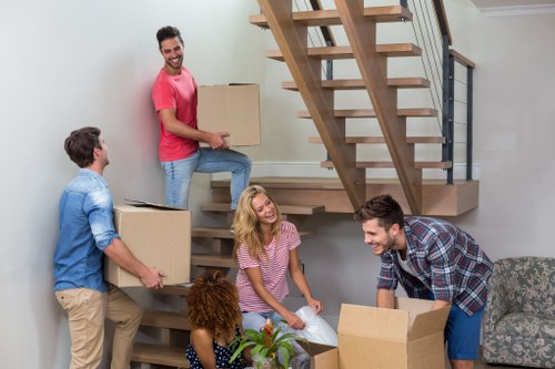 Local removal van supporting a Tottenham home move