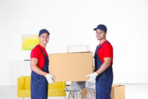 Packed student room items prepared for removal in Tottenham