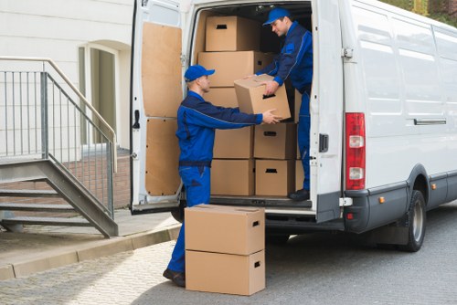 Careful unloading at a flat or house in Tottenham