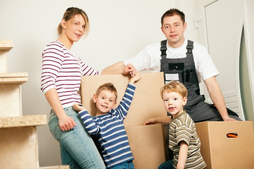 Removal team loading furniture and boxes for a Tottenham house move