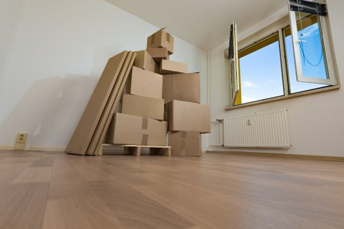 Local furniture removals vehicle prepared for a property move