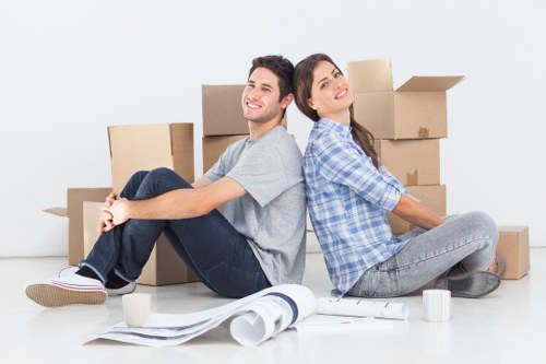 Organised moving boxes and packing materials in Tottenham