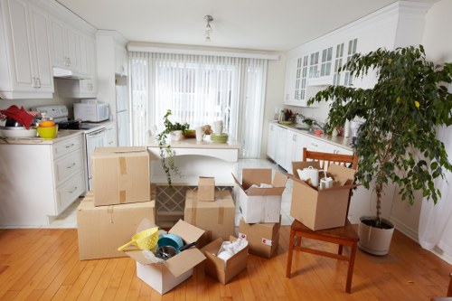 Structured handling of a service complaint during a moving job