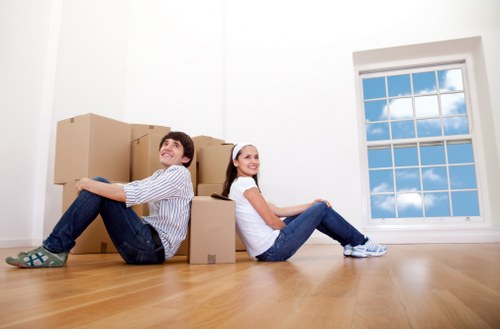 Packing furniture safely into a moving truck in Tottenham