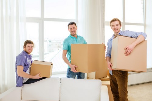 Packing and loading items for a Tottenham relocation