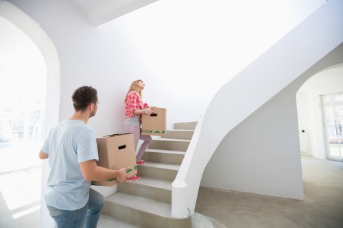 Professional house removals service handling furniture in Tottenham