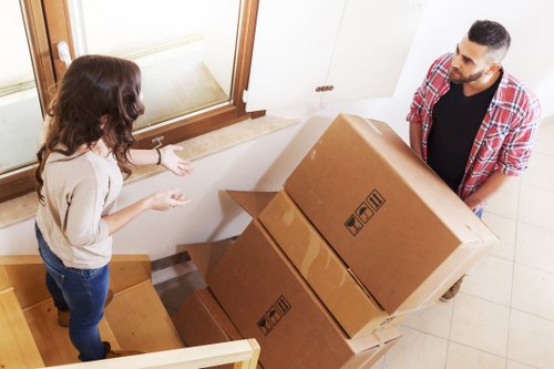 Packing and loading belongings for a Tottenham removal service