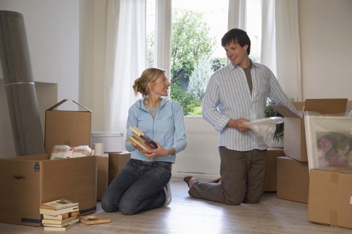 Professional team preparing office relocation services in Tottenham