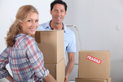 Loaded moving truck for home or office move in Tottenham