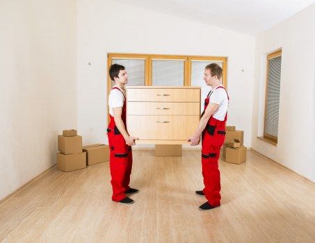 Removal van arriving for a Tottenham moving job